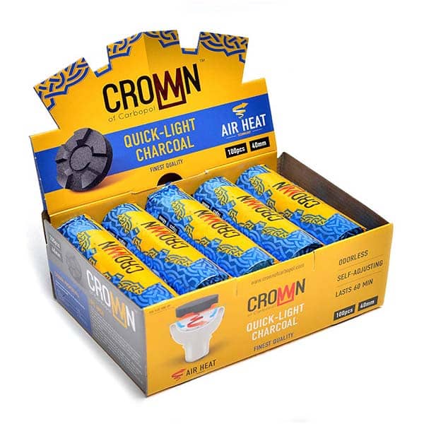 CARBOPOL CROWN QUICK LIGHT CHARCOAL x 100 / 40mm