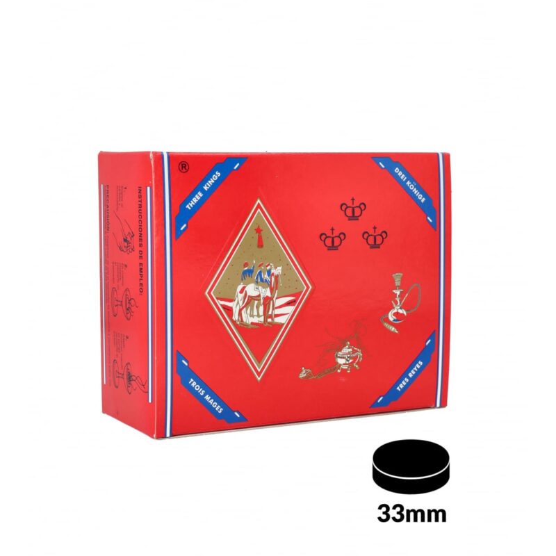 three kings coals 33mm box of 100