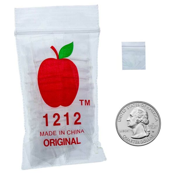 74011 G3 Clear Apple Zip Seal Reseal Bag Pouch Storage Baggie 1212 Cheap Online Smokeshop 72083.1563816225