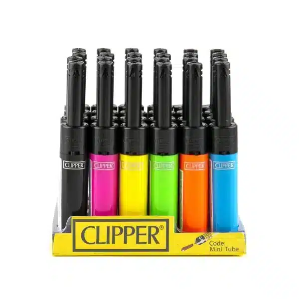 clipper mini tube lighter 24ct pop counter displaylightersoption1 option2 option3ooze wholesale 30601472 1024x