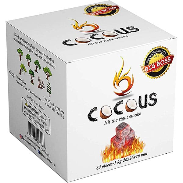 CocoUs Hookah Coals Wholesale Big Cubes 26mm 64pcs